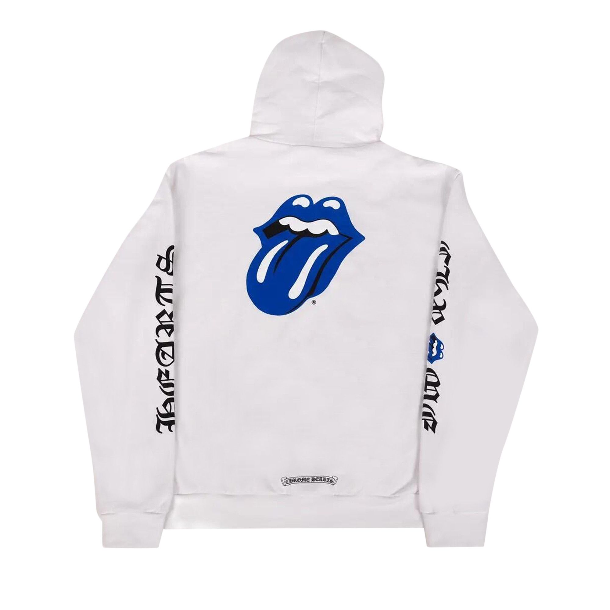 Buy Chrome Hearts Rolling Stones Hoodie 'White/Blue' - 1383