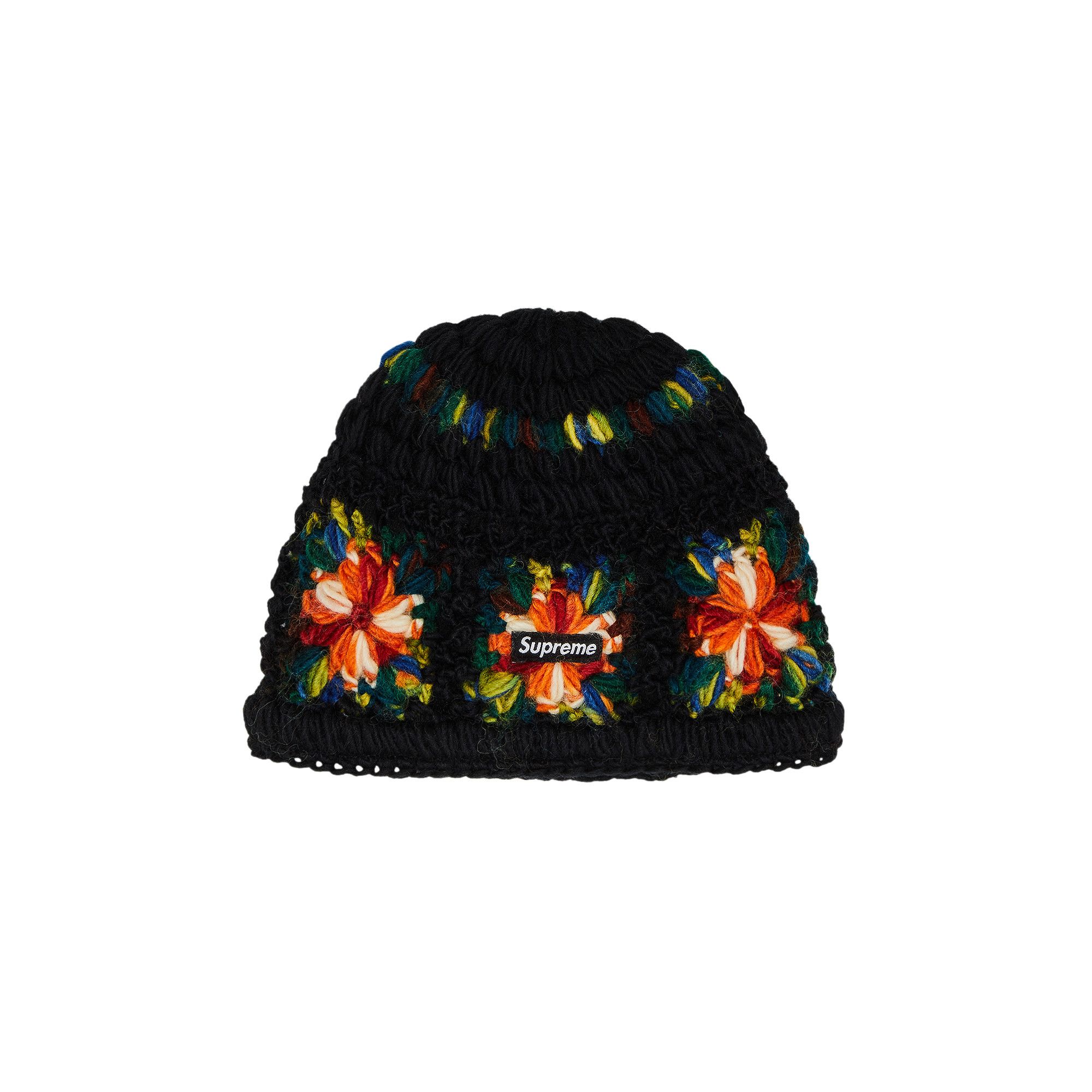 Buy Supreme Crochet Beanie 'Black' - SS25BN12 BLACK | GOAT