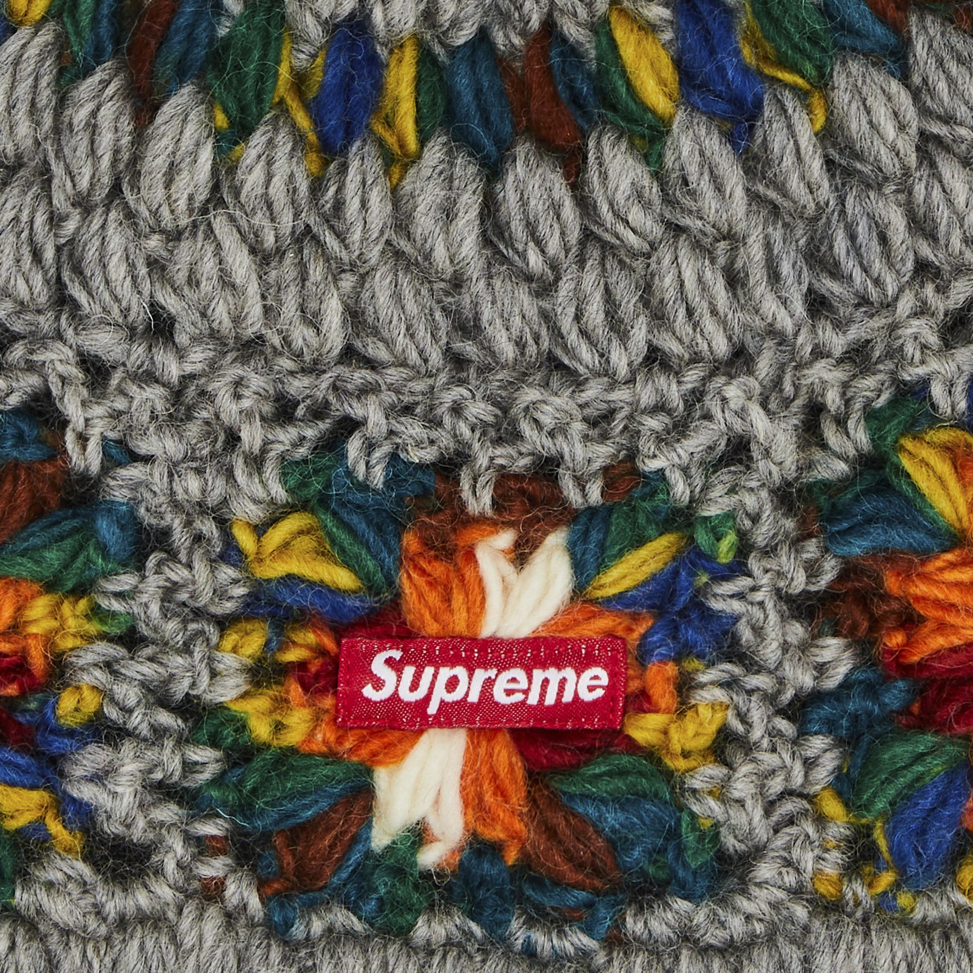 Buy Supreme Crochet Beanie 'Heather Grey' - SS25BN12 HEATHER GREY