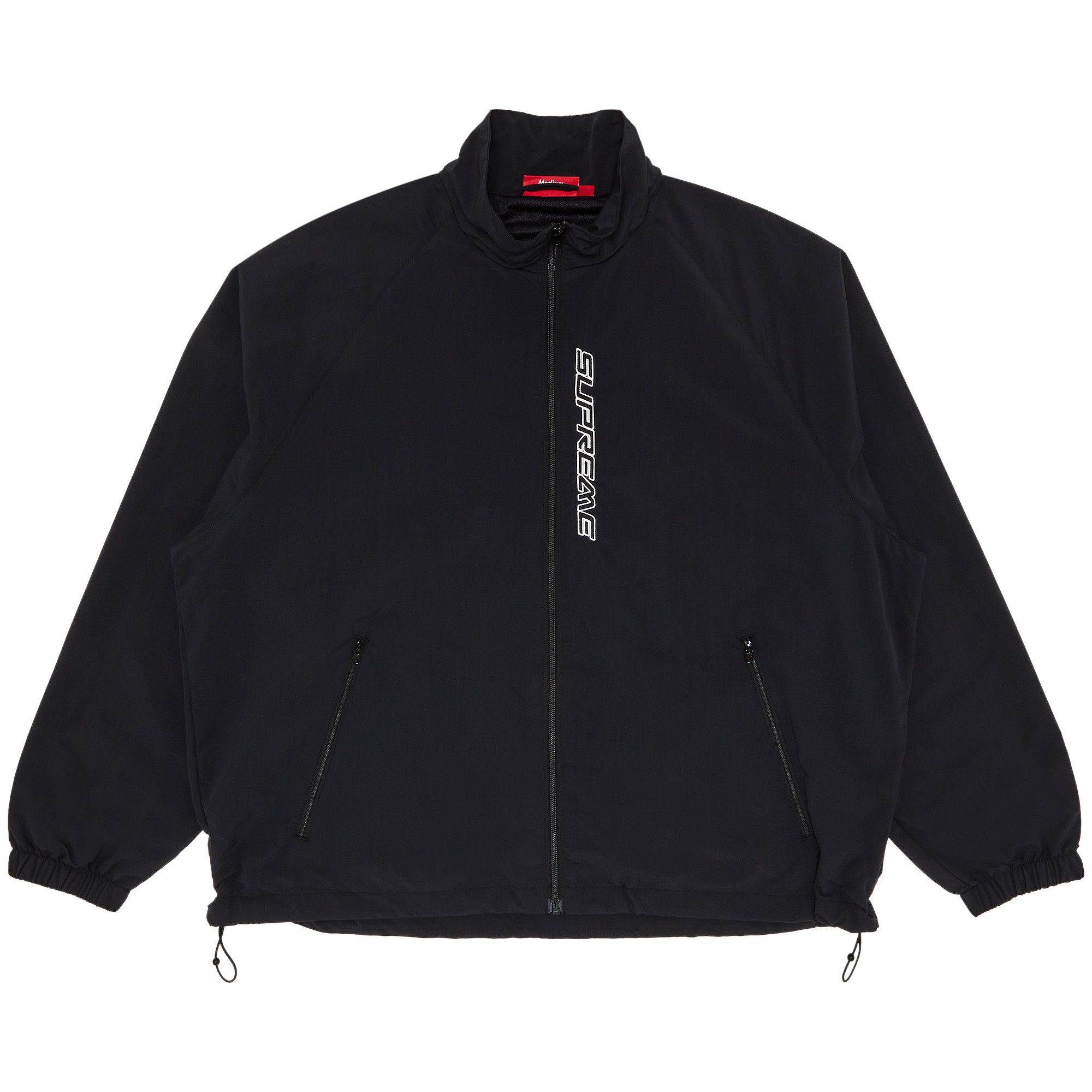 Buy Supreme Contrast Zip Track Jacket 'Black' - SS25J41 BLACK | GOAT