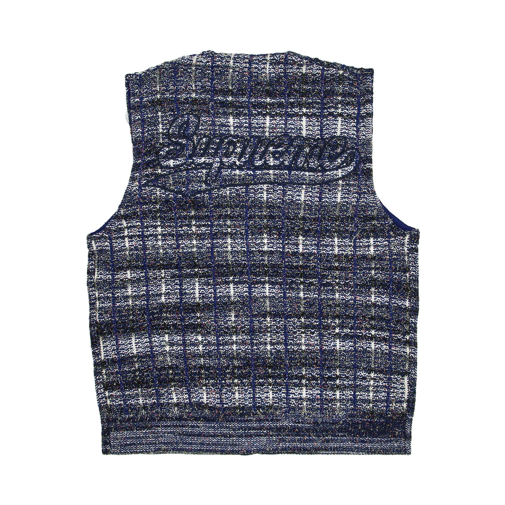 Buy Supreme Speckled Zip Up Sweater Vest 'Blue' - SS25SK13 BLUE | GOAT