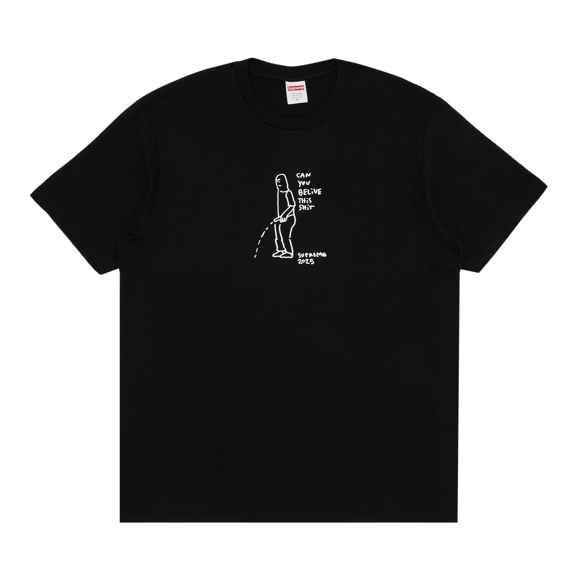 Buy Supreme Piss Tee 'Black' - SS25T63 BLACK | GOAT