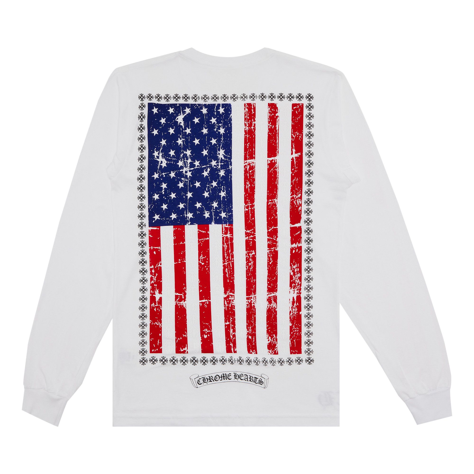 Buy Chrome Hearts USA Flag Long-Sleeve 'White' - 1383