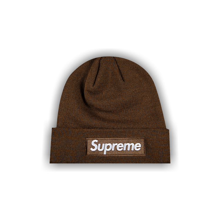 Buy Supreme x New Era Box Logo Beanie 'Dark Brown' - FW21BN9 DARK