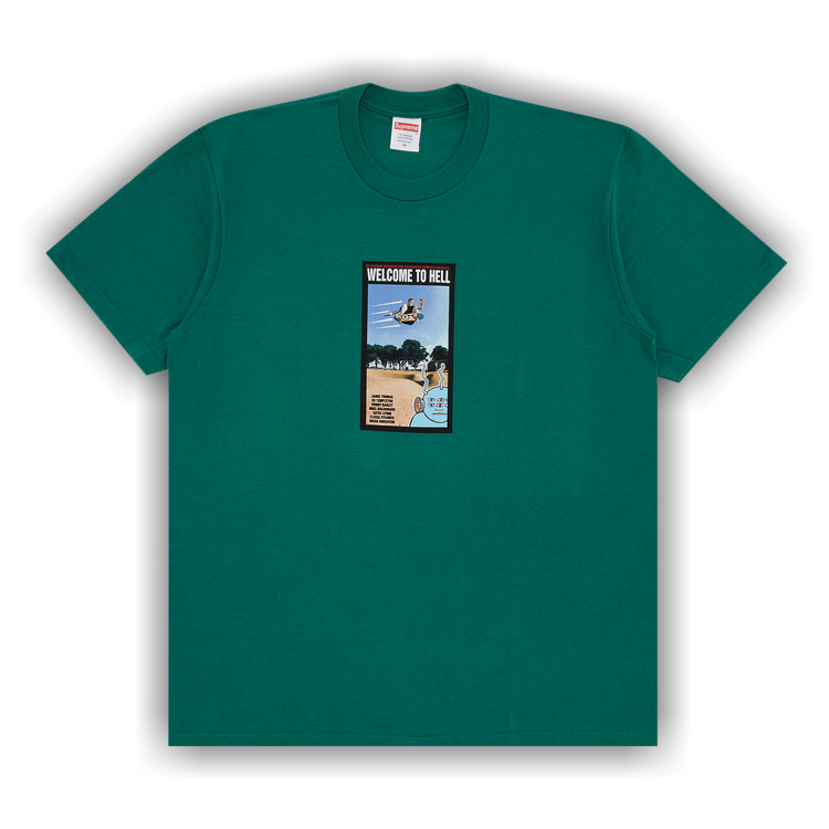 Buy Supreme x Toy Machine Welcome To Hell Tee 'Light Pine