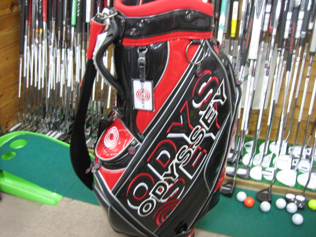 ODYSSEY キャディバッグ レッド/ブラック キャディバッグ/オデッセイの