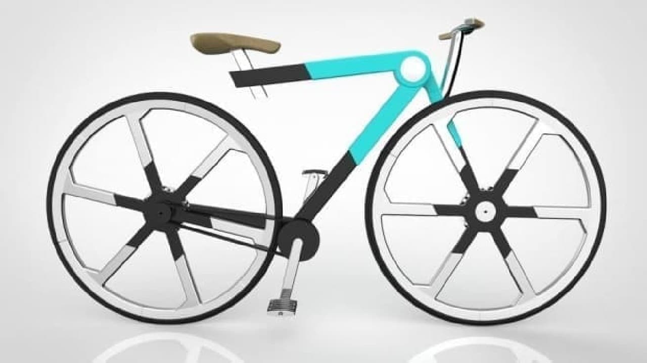 バックパックに入る折り畳み自転車「ZED'O」―その秘密は折り畳める