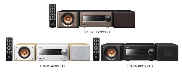 JVC CA-EXS5 コンポ、Bluetooth対応、ウッドコーン、リモコン付 JVC、4