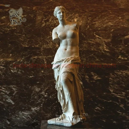 古代ギリシャの裸の女性アフロディーテ石彫像 白大理石 実物大 ローマ