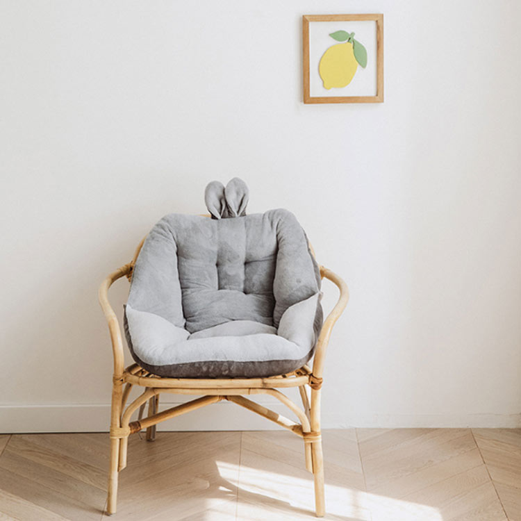 美品】通販生活 楽座椅子（低座椅子）カバーリング＆背あてクッション