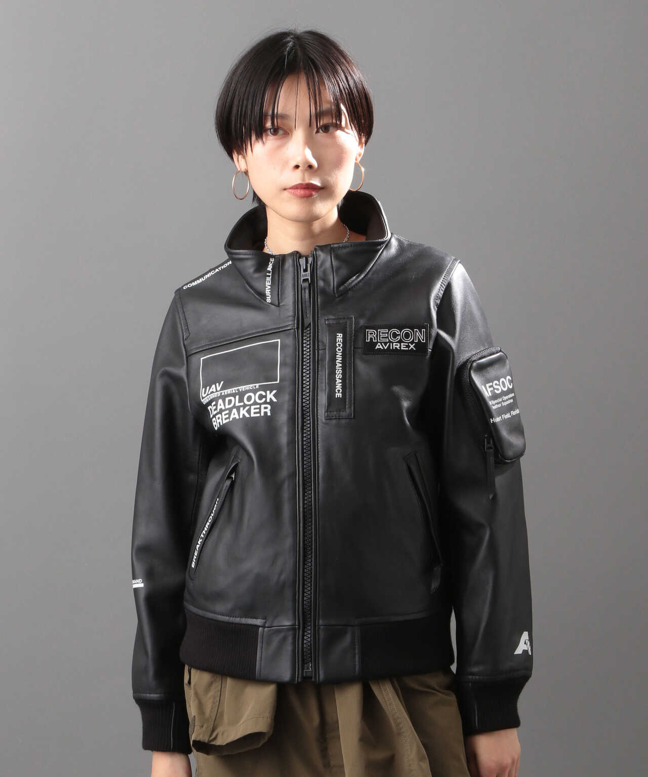 アヴィレックス AVIREX レザースタジャン DEVIL 90s アーカイブ 希少