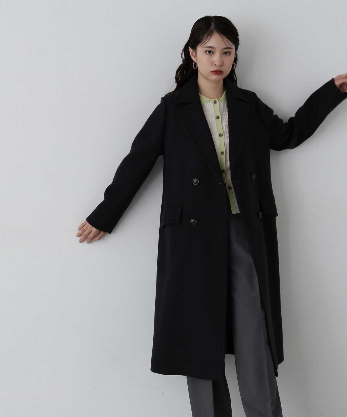 Acne Studios ブラック チェスターコート