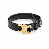 セリーヌ トリオンフ ベルト 75 GP×レザー ブラック×ゴールド ZZ026174