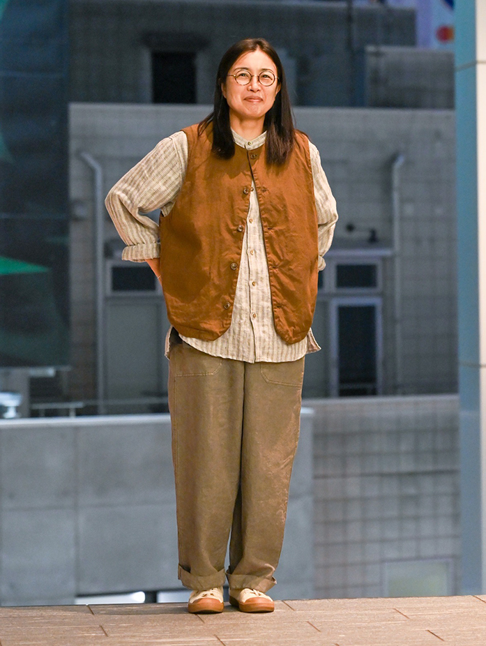 UpcycleLino] 60 クルーネックベスト｜nest Robe / CONFECT ONLINE SHOP