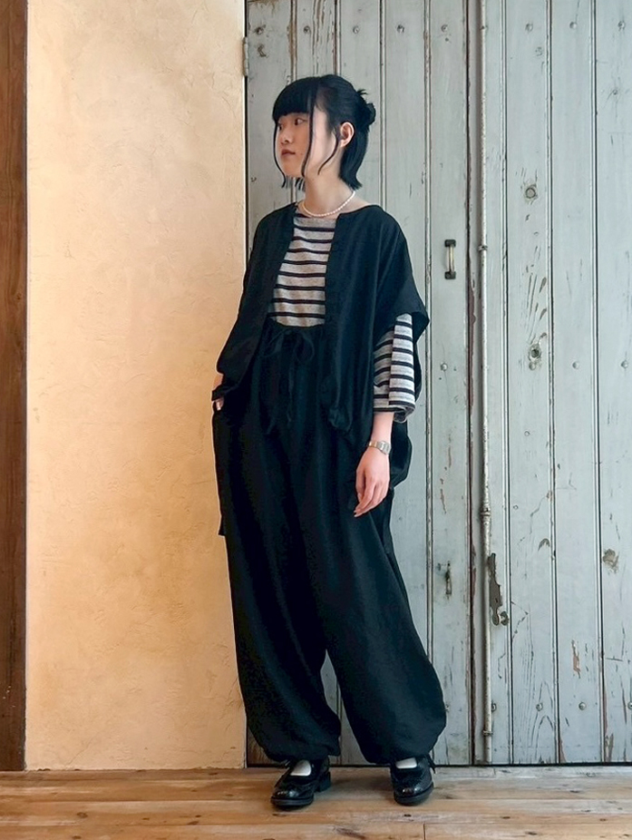 ネストローブ リネンバルーンサロペット nest robe 滝口(TAKIGUCHI