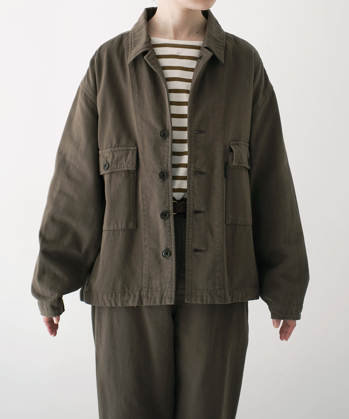 UpcycleLino] BASIC チノフィールドジャケット new color｜nest Robe