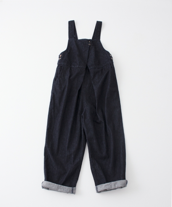 ネストローブ デニムフロントホックサロペット　インディゴ 中古・古着通販】nest Robe (ネストローブ) デニムフロントホック