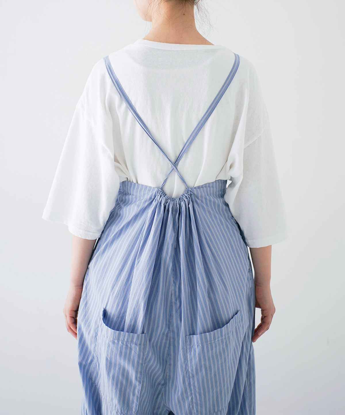 nestRobe】It's MEコットンストライプバルーンサロペット It's ME