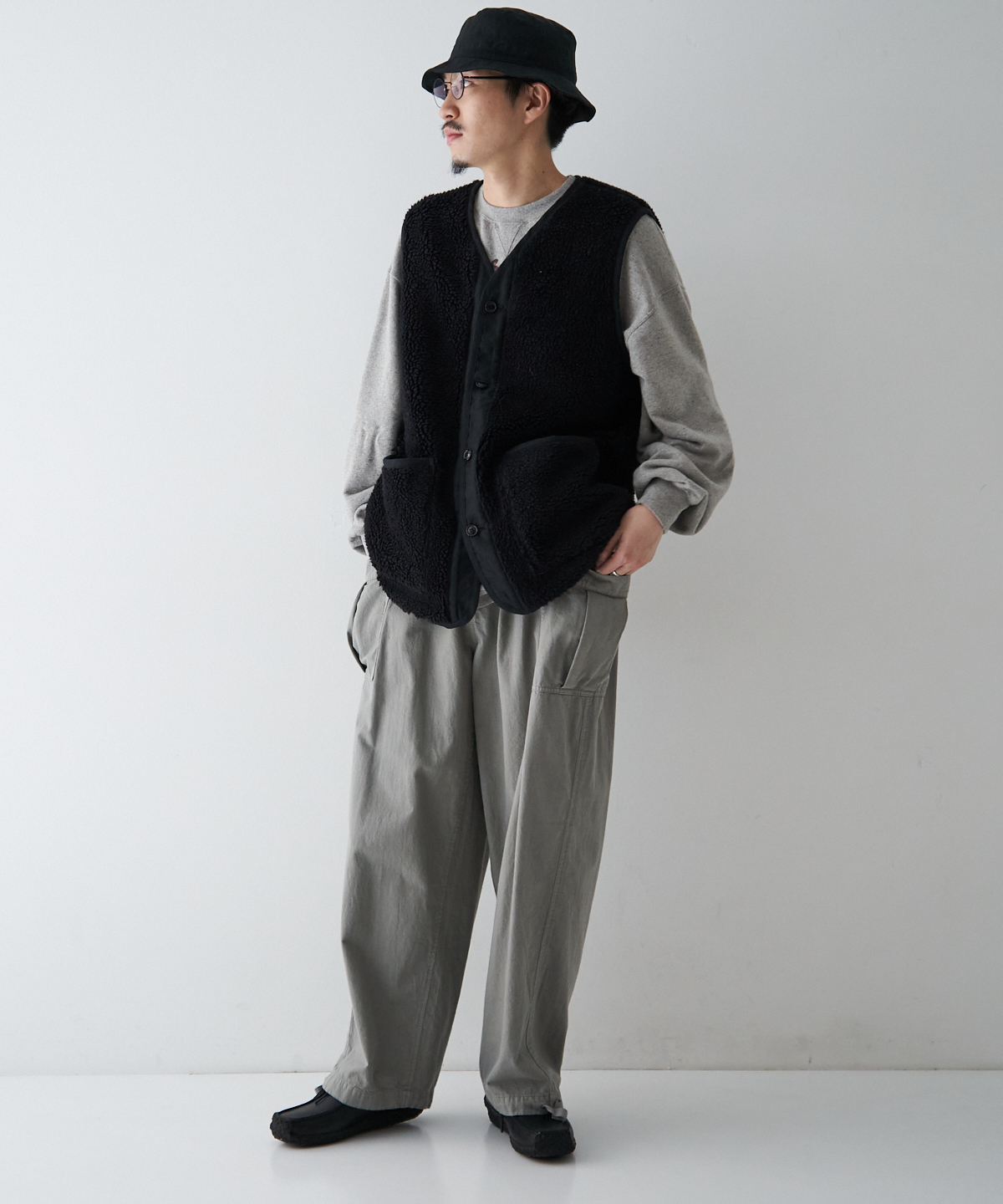 ウールコットン パイルベスト｜nest Robe / CONFECT ONLINE SHOP