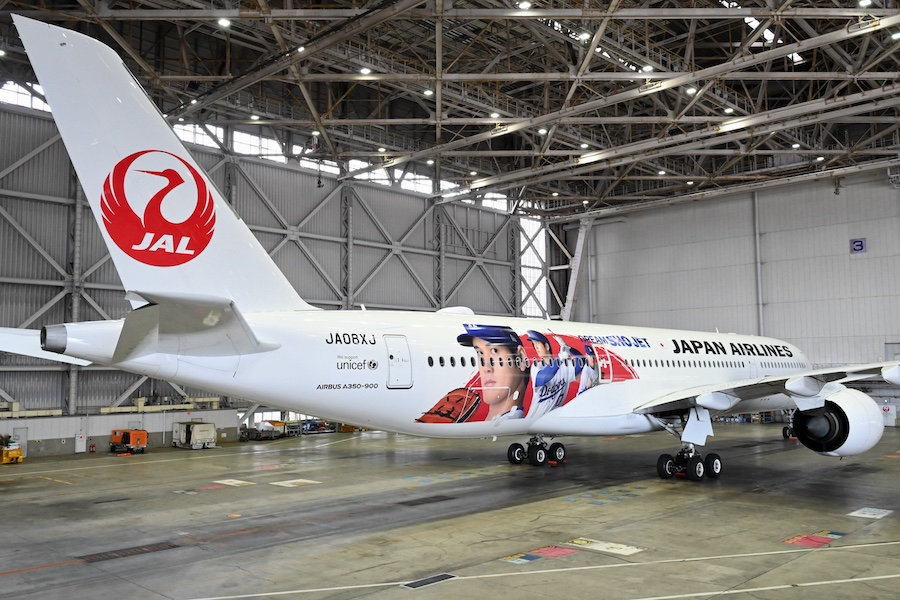 JAL、A350に大谷翔平選手描いた「DREAM SHO JET」 松井氏以来21年ぶり