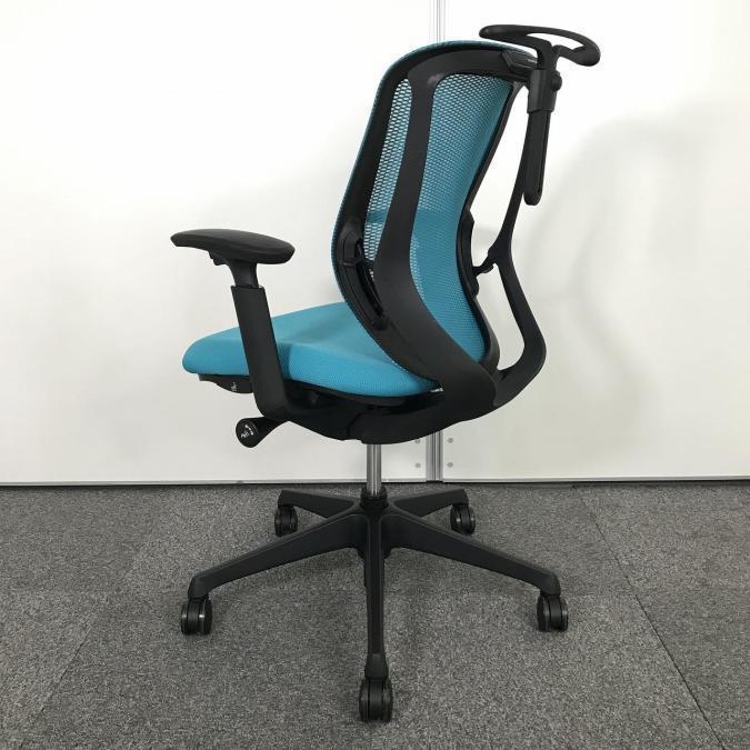 中古】シルフィーメッシュ オカムラ/okamura 肘付ローバックチェア