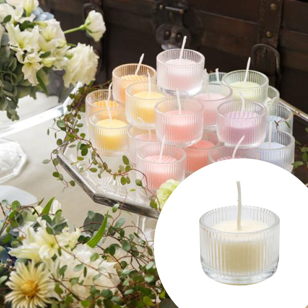 キャンドルリレー用キャンドル HAPPY HAPPY【ブルー】|結婚式