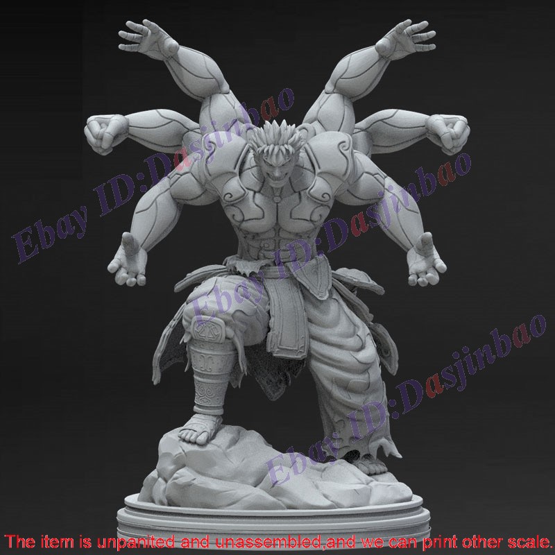 Asura's Wrath 3D Print Model Kit Unpainted Unassembled 15cm GK | eBay