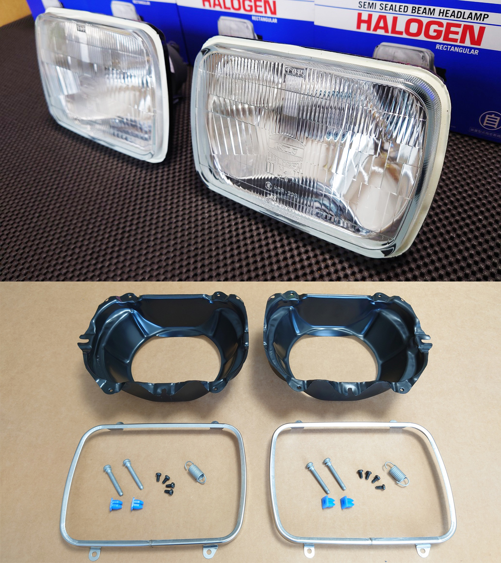 AE86トレノヘッドライト・KOITO製／リトラブラケット・ライトリング