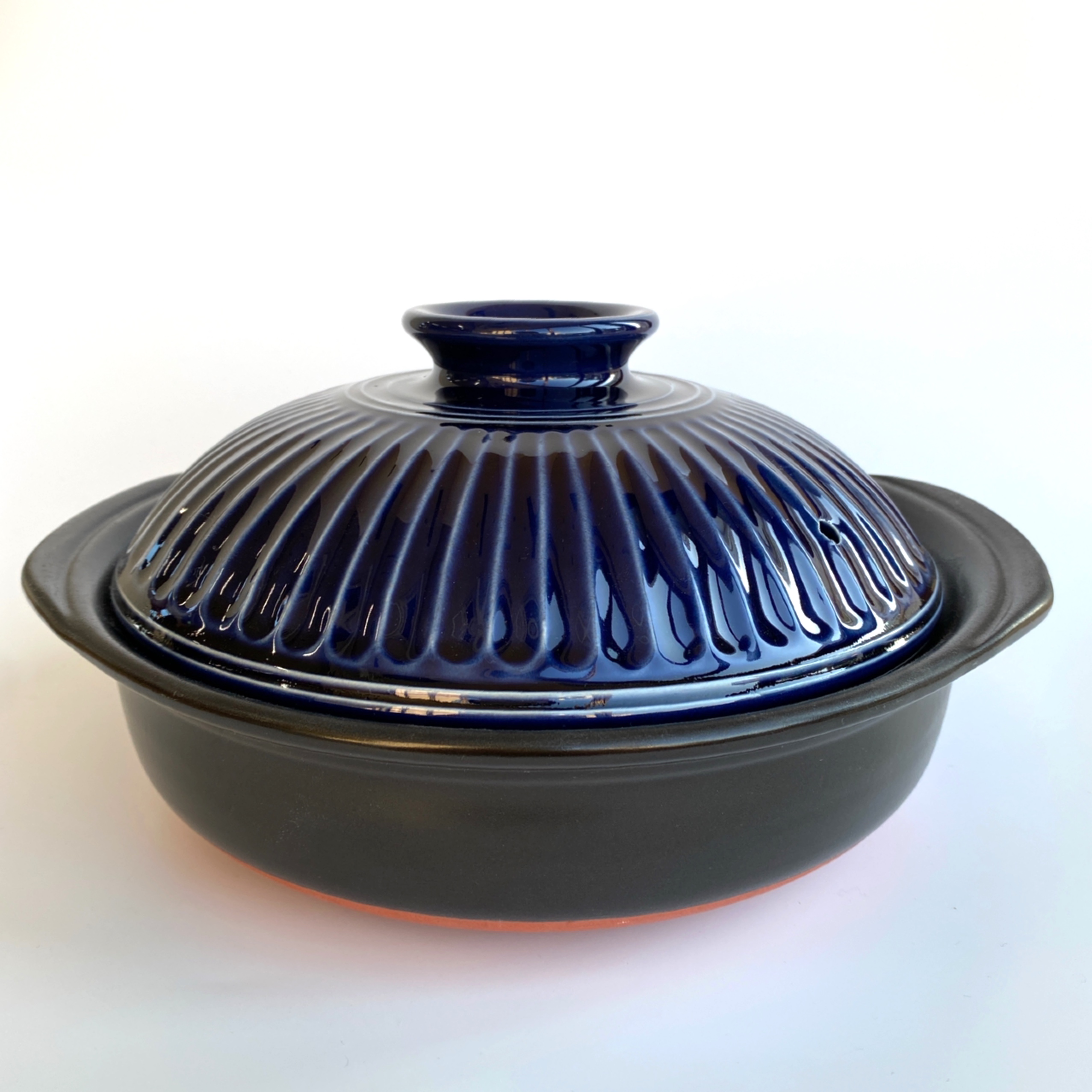 菊花 瑠璃釉セラミック加工IH用土鍋 9号｜ばんこの里ONLINE SHOP