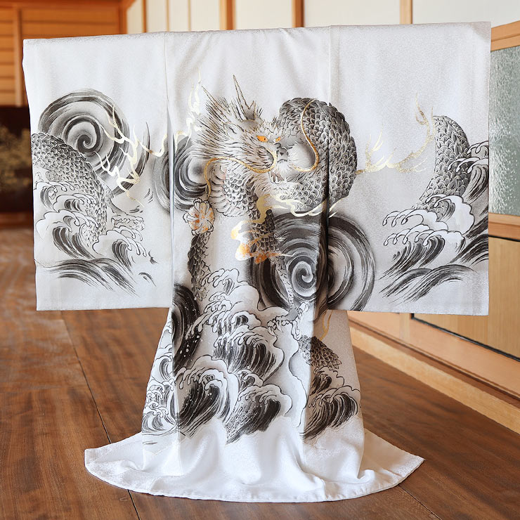 楽天市場】＼2点で3％OFFクーポン／[正絹] お宮参り 男の子 初着 産着