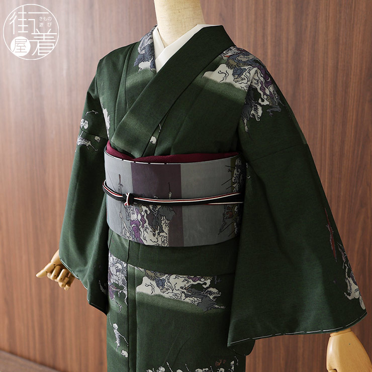 楽天市場】＼楽天マラソン開催中!／[撫松庵 洗える着物] 東レセオα 袷
