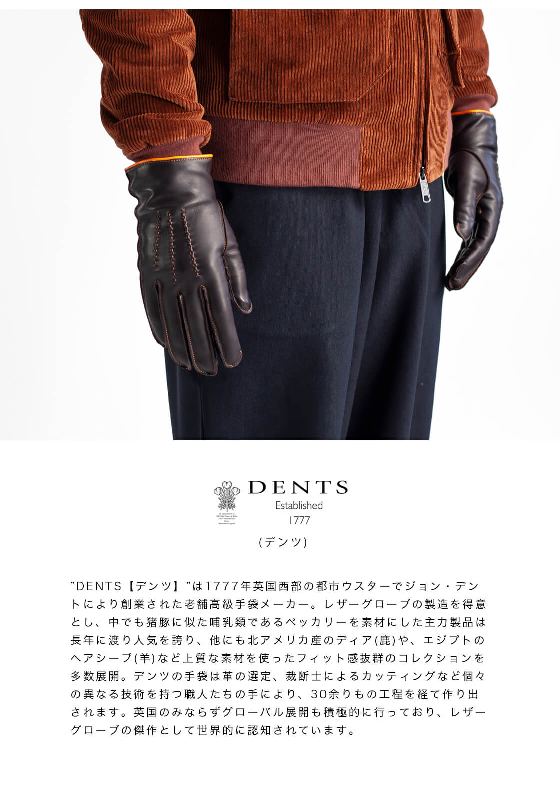 楽天市場】DENTS デンツ ALNWICK ヘアシープレザー カシミヤ裏地