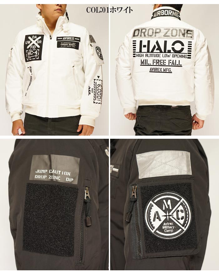 AVIREX[アヴィレックス] AMC MA-1 MOD フライトジャケット HALO 撥水