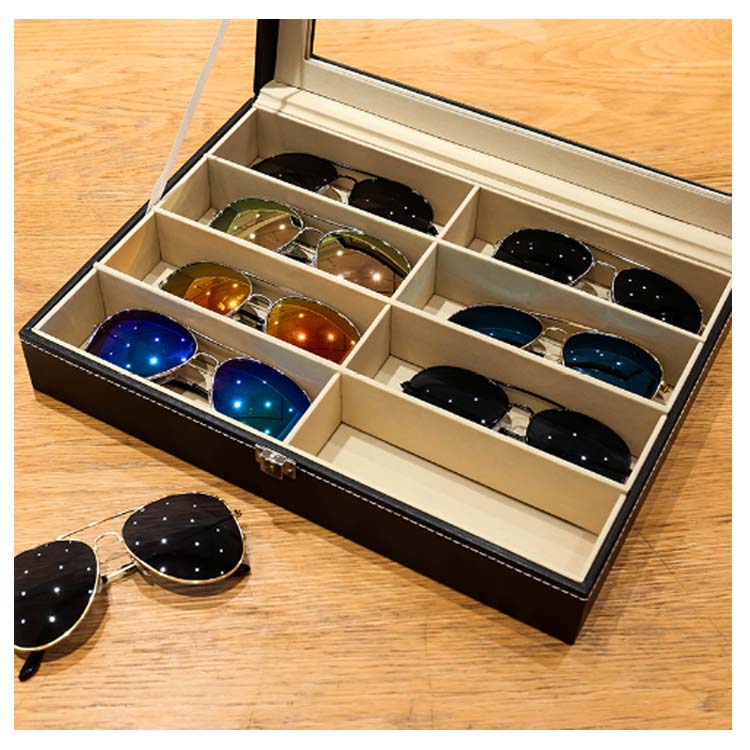 楽天市場】メガネケース 8本収納 コレクションボックス 眼鏡