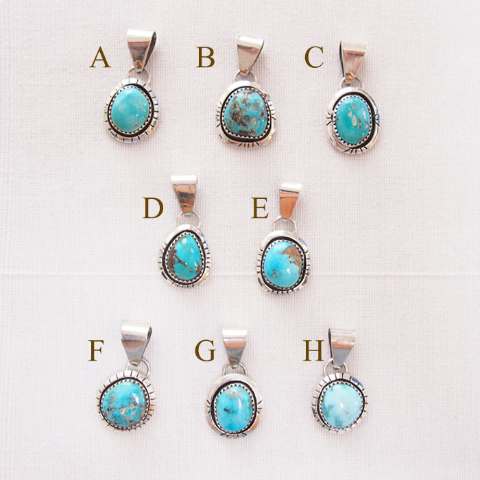 インディアンジュエリー ナバホ ターコイズ ペンダント トップINDIAN