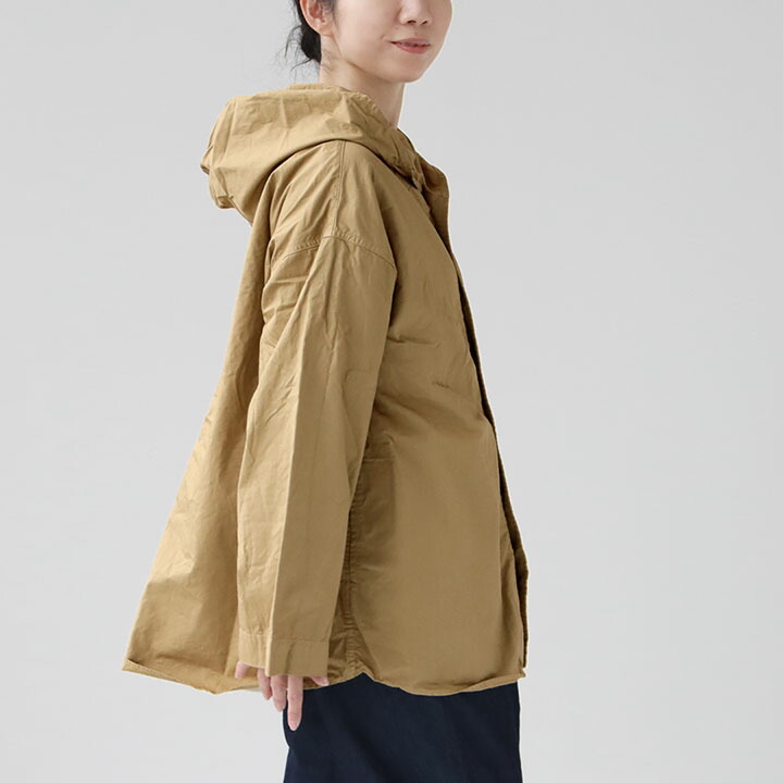 PRIT(プリット) 綾ダンプ フードシャツブルゾン(P81529)の通販｜NEWS