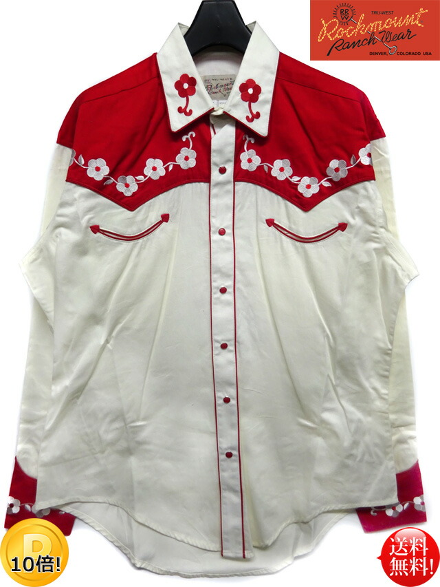 楽天市場】Rockmount 50s ヴィンテージスタイル フラワー ウエスタン