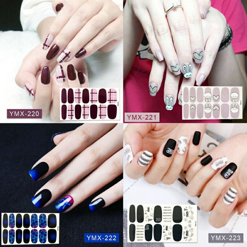 楽天市場】【NailArt】ネイル用 貼るだけでジェルネイル シール 選べる