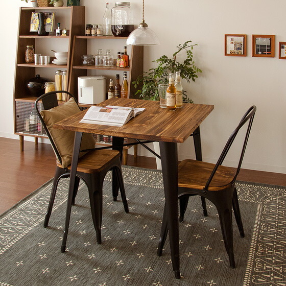 2人用 Lewis(ルイス) 76×76cm ダイニングテーブル単体 | 家具