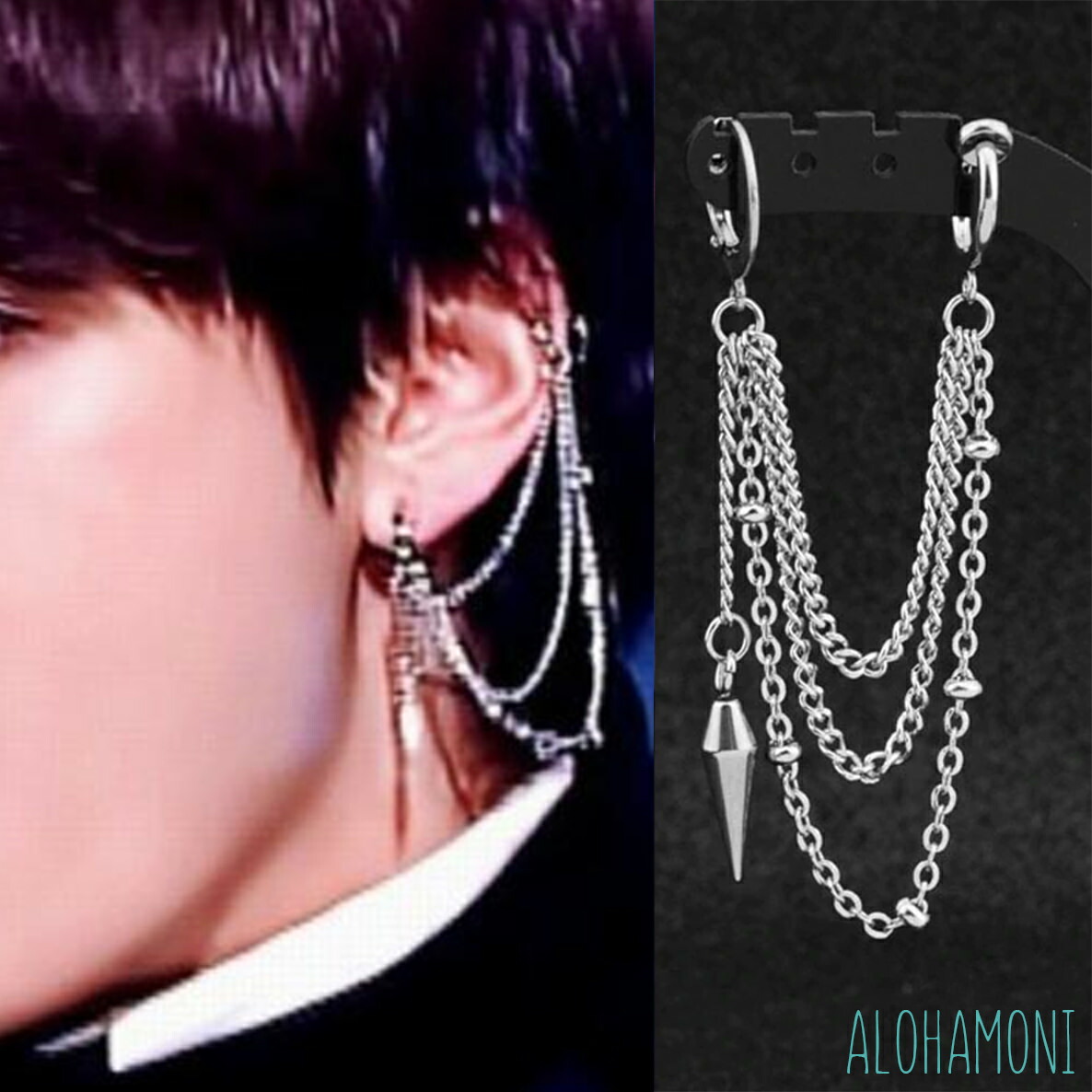 楽天市場】BTS 防弾少年団 テテ 着用モデル スパイクチェーン + 3連