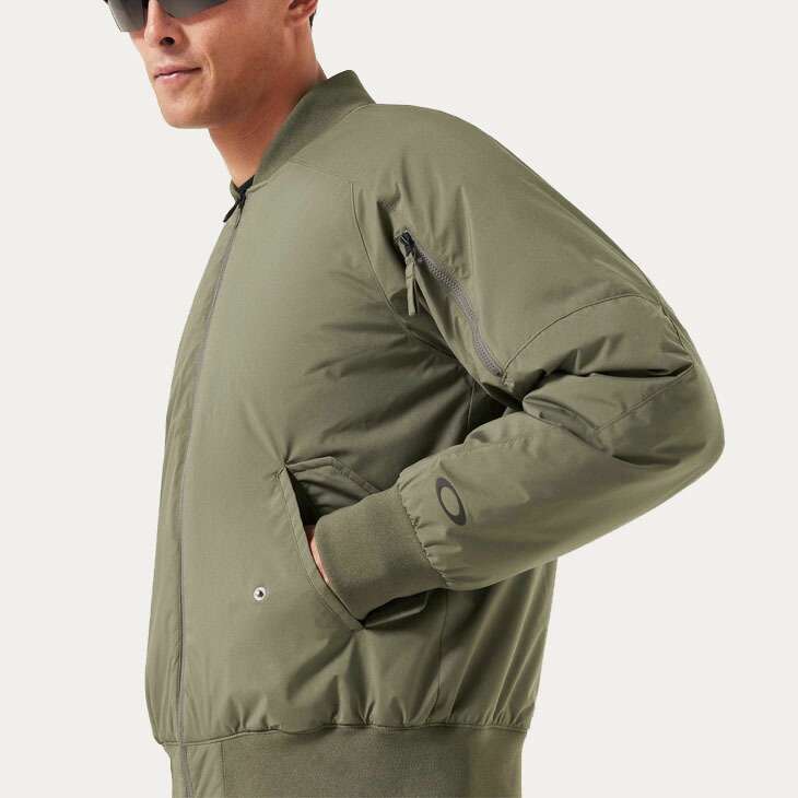 美品 オークリー MA-1 セットアップ ブルゾン カーキ M OAKLEY 楽天 美