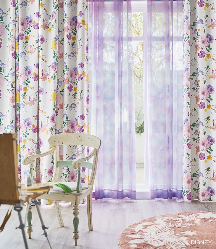 楽天市場】遮光 カーテン PRINCESS/Tangled タングルド 100×178cm 1枚