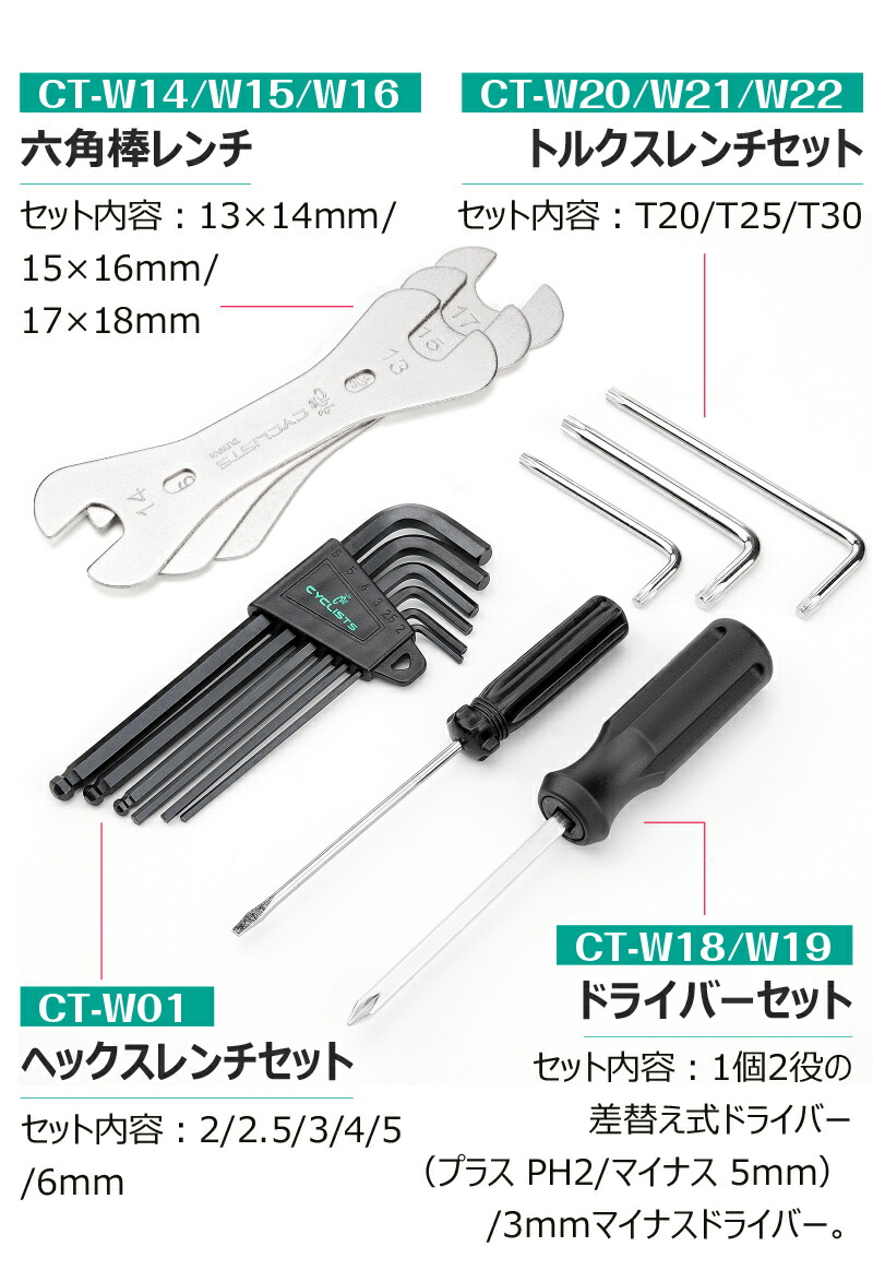 楽天市場】【土日祝もあす楽】【トルクレンチセット付】 自転車工具