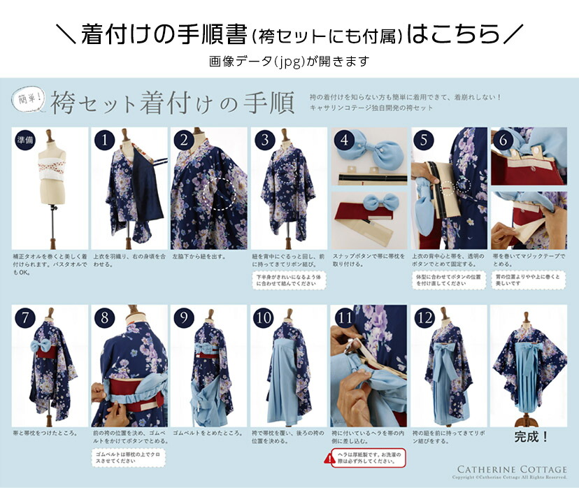 送料無料【卒服最終セール超目玉】簡単袴セット 京都絵師描き下ろし