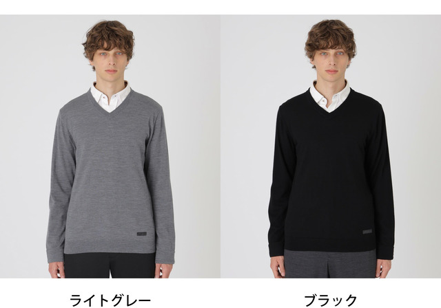 楽天市場】【SALE／33%OFF】コンフォータブルVネックニット BLACK