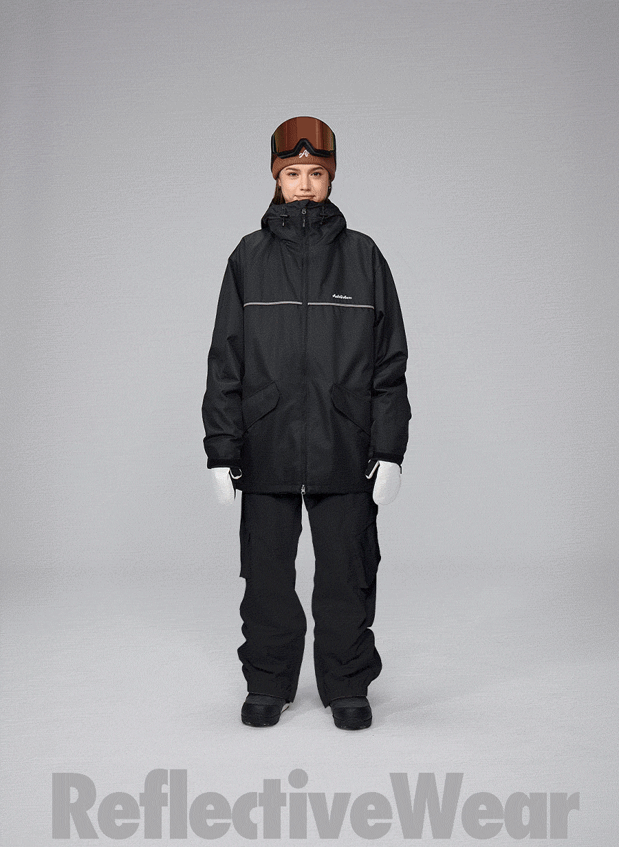 OUTLET】ASHGREEM スノーボードウェア 上下セット フラップジャケット
