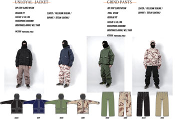 Nomadic unloyal jkt pnt 上下セット Nomadic unloyal jkt pnt 上下
