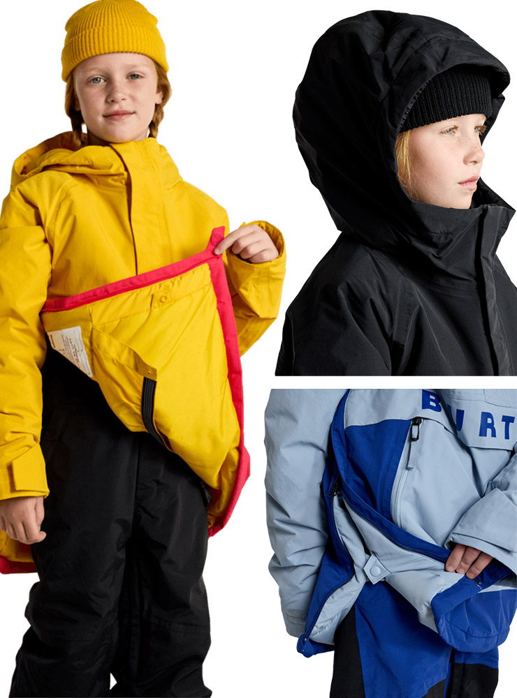 バートン BURTON 子ども用 アノラックジャケットMとスノーボードパンツ