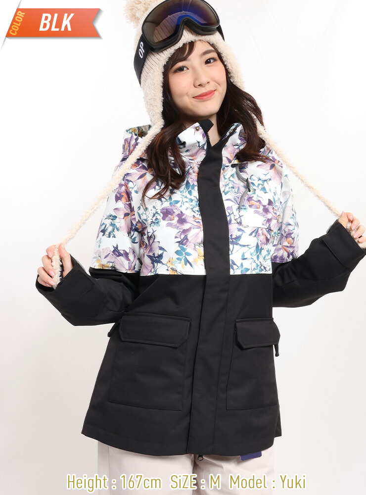 SISTAJ スノーボードジャケット ネイビー フラワーパターン 【公式通販】