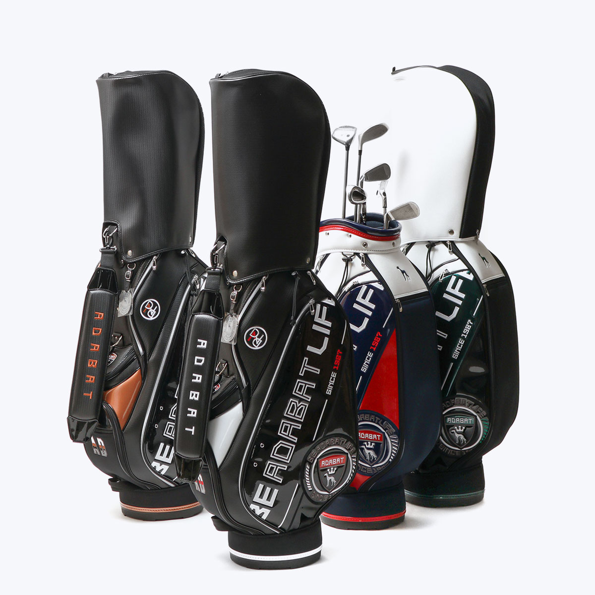 激レア！超美品adabat チェック柄 キャディバッグ 5分割 9型